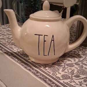 Rae Dunn Cream Ceramic Teapot